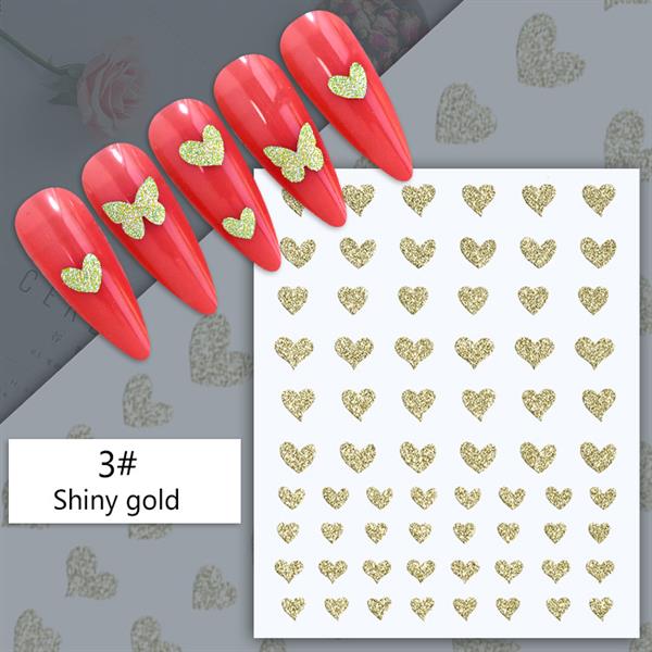 3D Reflektif efekt nail art sticker model - 5 (55881-5) - Görsel 2
