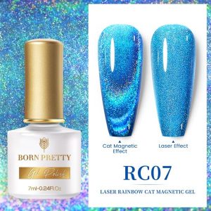 Born Pretty 7ml Laser Rainbow Kedi Gözü oje RC07 (53904-7)