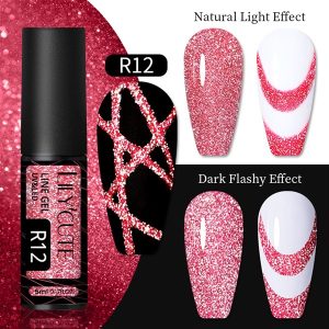 Lily Cute Reflective Glitter Nail art çizim ojesi R012 (54152-6)