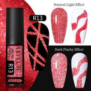 Lily Cute Reflective Glitter Nail art çizim ojesi R013 (54152-7)