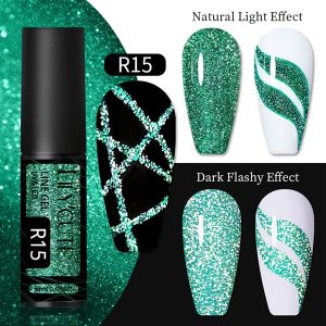 Lily Cute Reflective Glitter Nail art çizim ojesi R015 (54152-9)